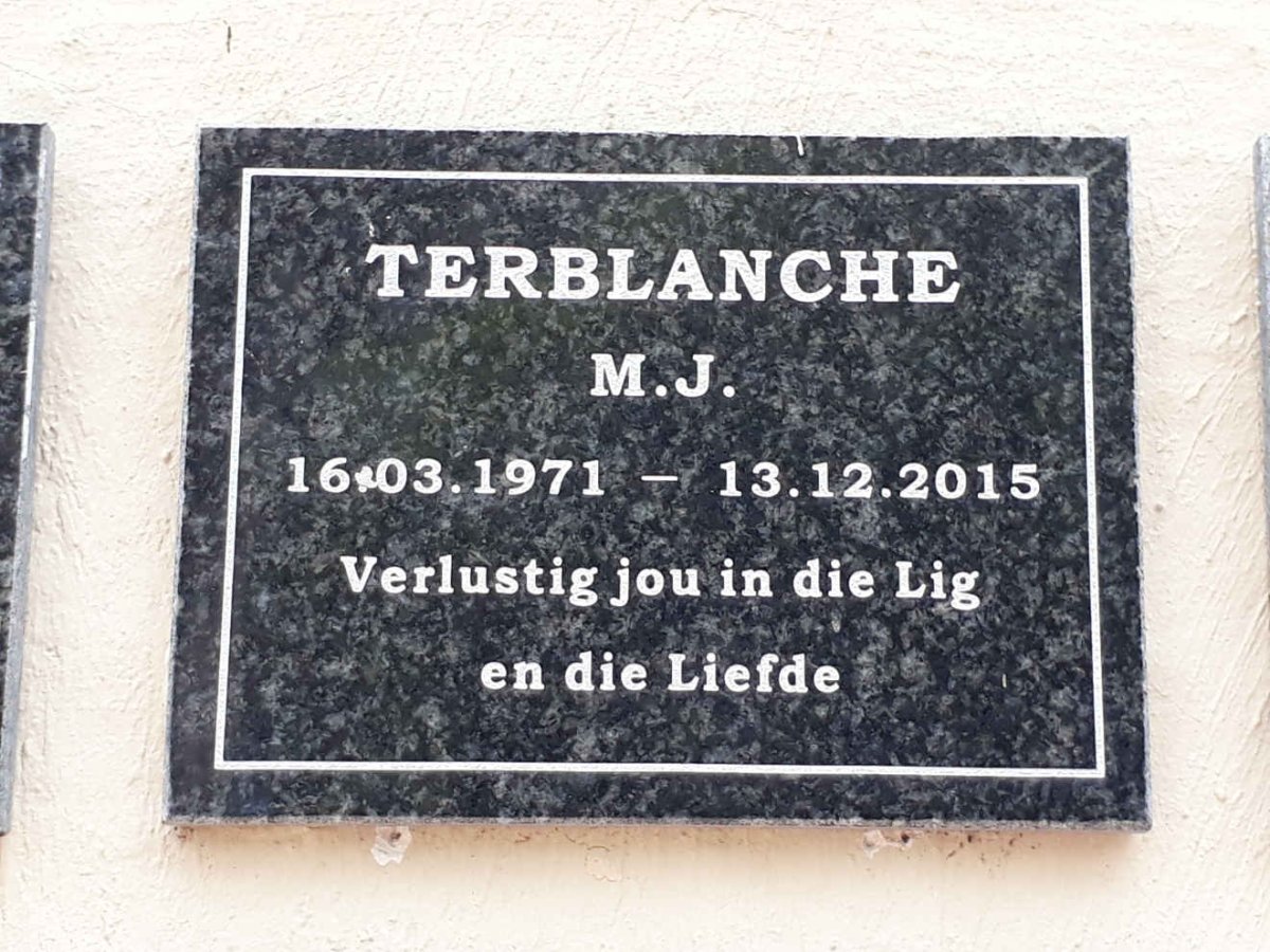 TERBLANCHE M.J. 1971-2015