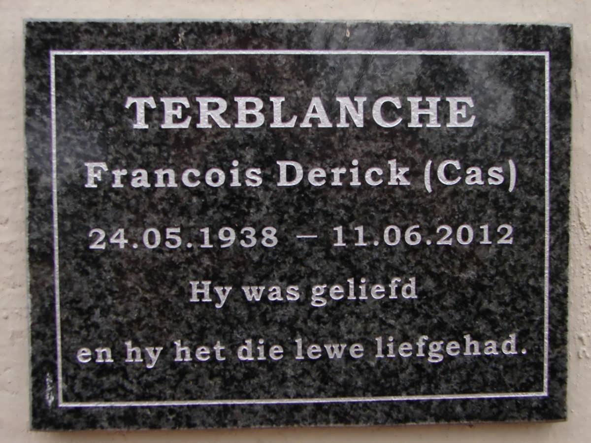 TERBLANCHE Francois Derick 1938-2012