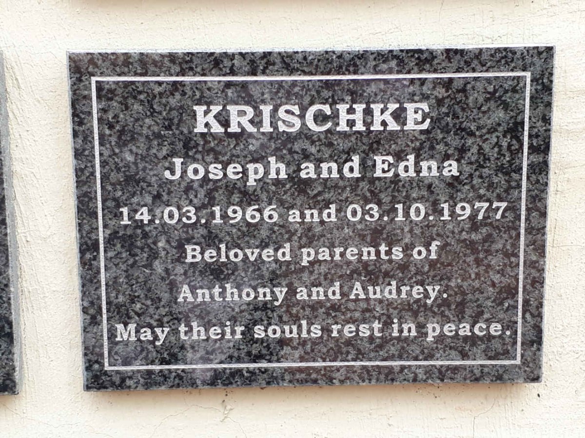 KRISCHKE Joseph -1966 &amp; Edna -1977