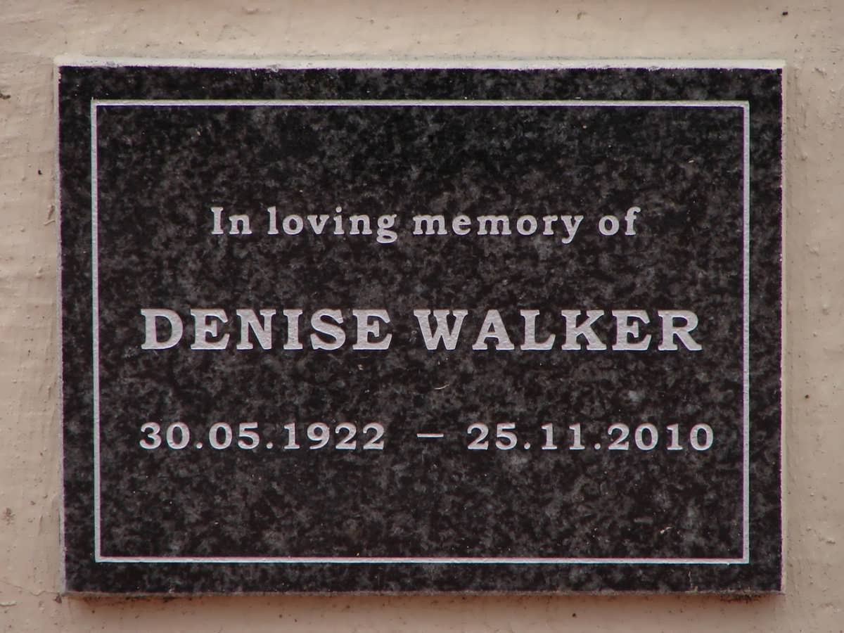 WALKER Denise 1922-2010