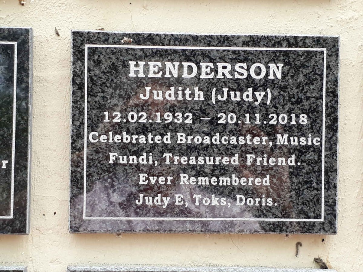 HENDERSON Judith 1932-2018
