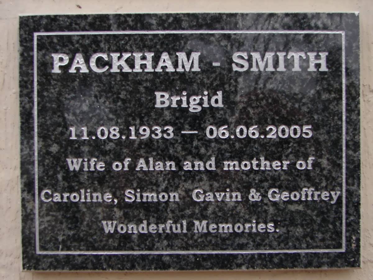 SMITH Brigid, PACKHAM 1933-2005