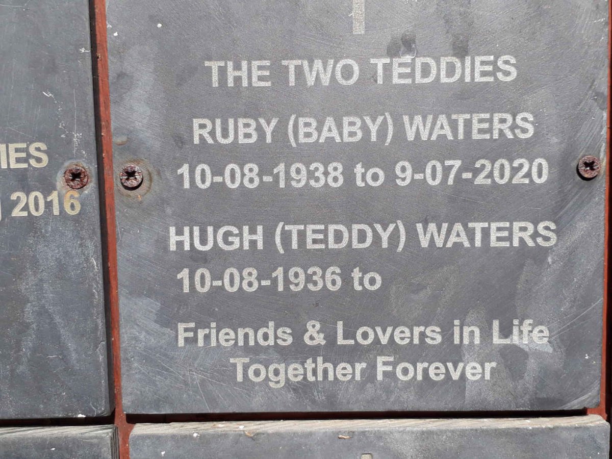 WATERS Hugh 1936- &amp; Ruby 1938-2020