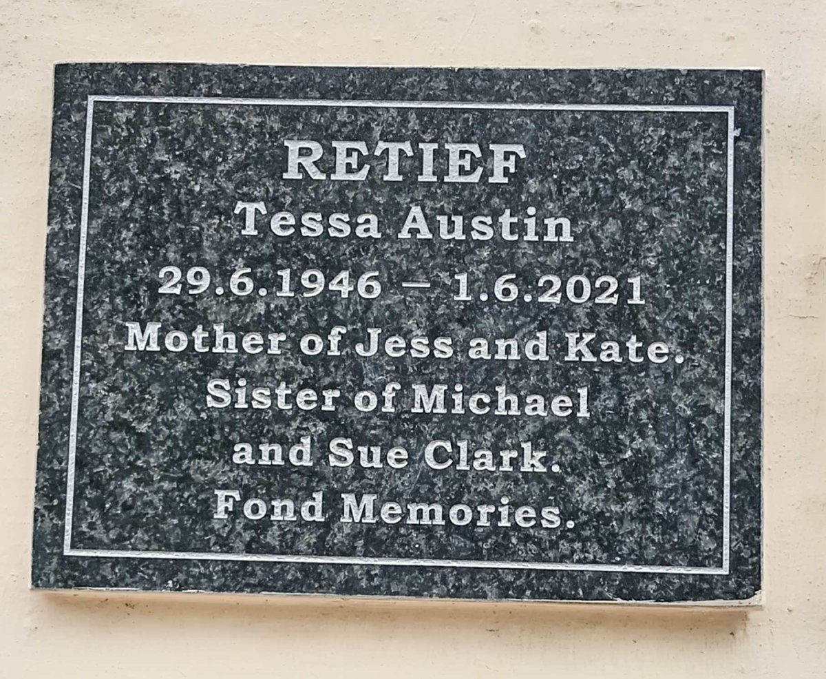 RETIEF Tessa Austin 1946-2021