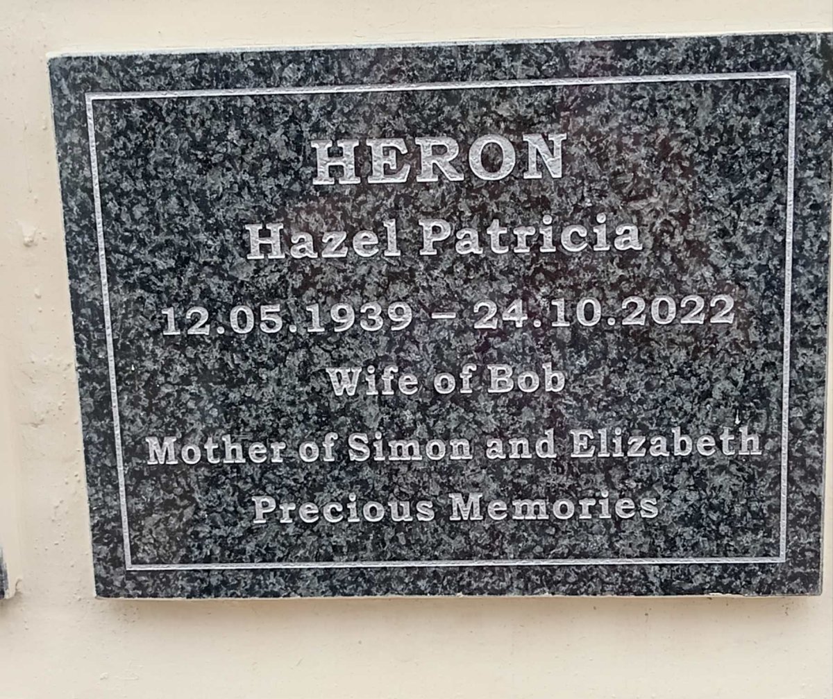 HERON Hazel Patricia 1939-2022