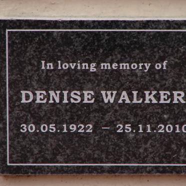 WALKER Denise 1922-2010