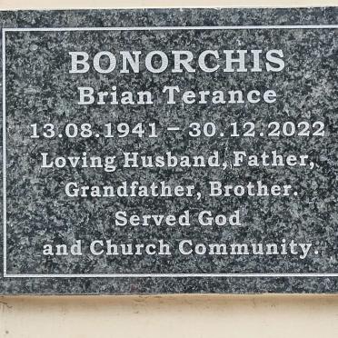 BONORCHIS Brian Terance 1941-2022  