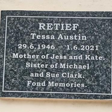 RETIEF Tessa Austin 1946-2021
