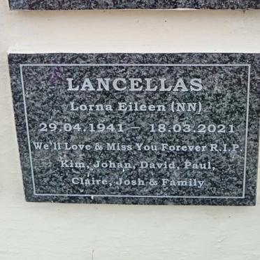 LANCELLAS Lorna Eileen 1941-2021