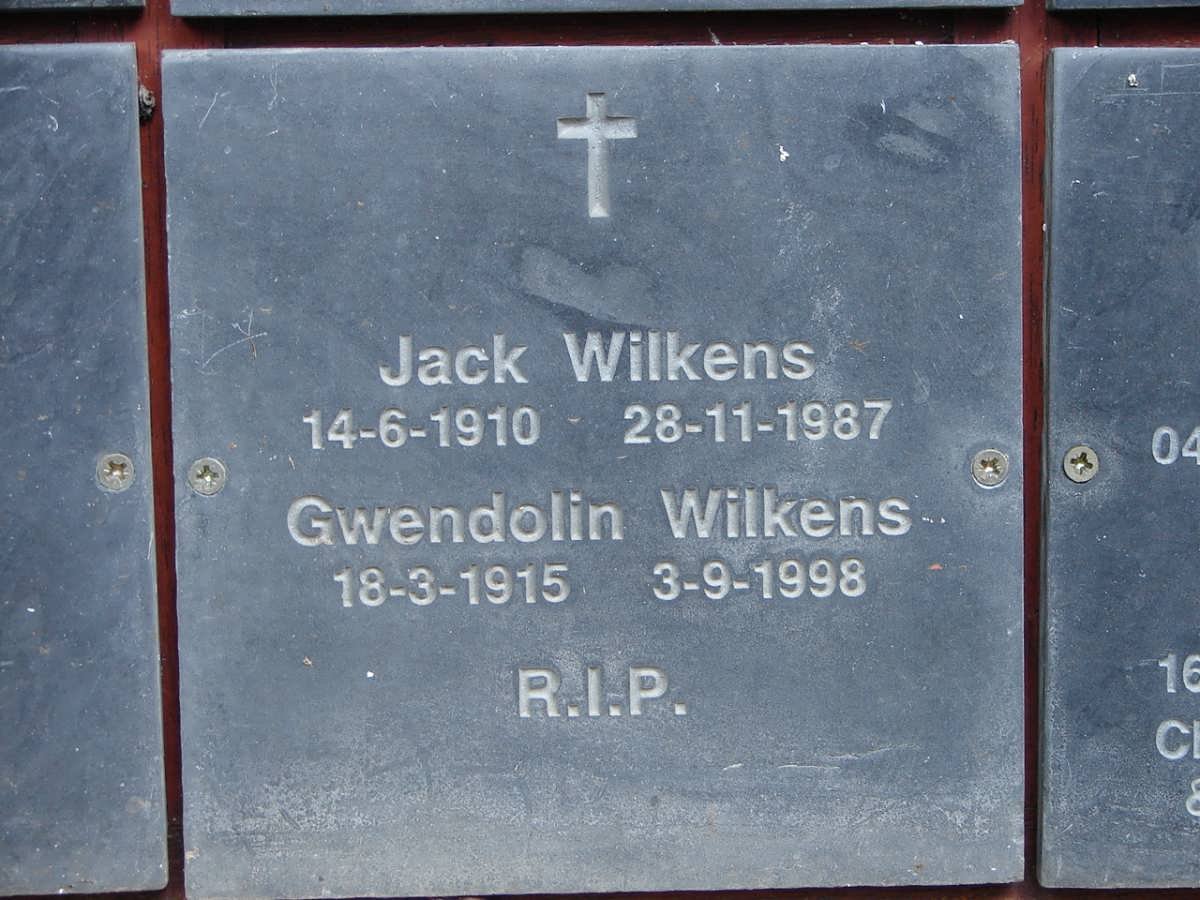 WILKENS Jack 1910-1987 &amp; Gwendolin 1915-1998