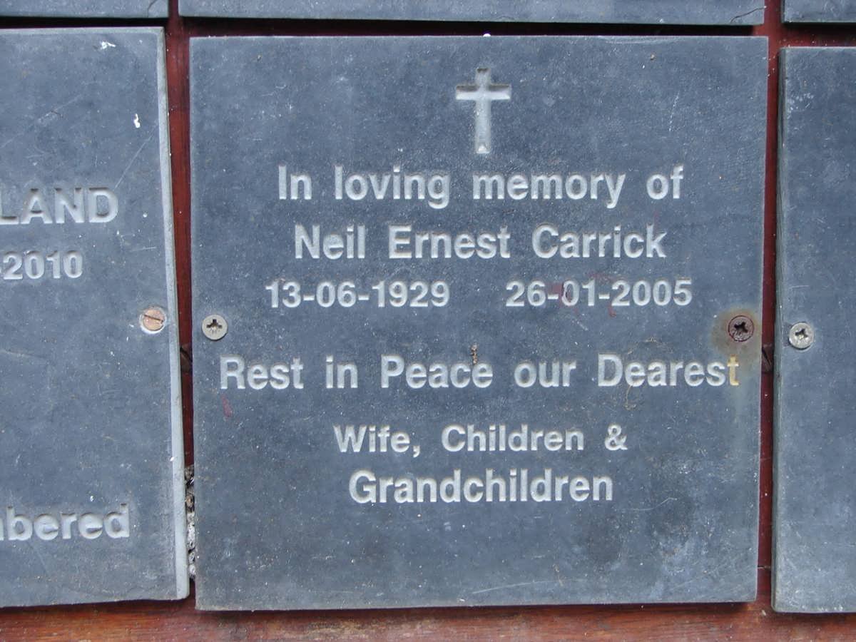 CARRICK Neil Ernest 1929-2005