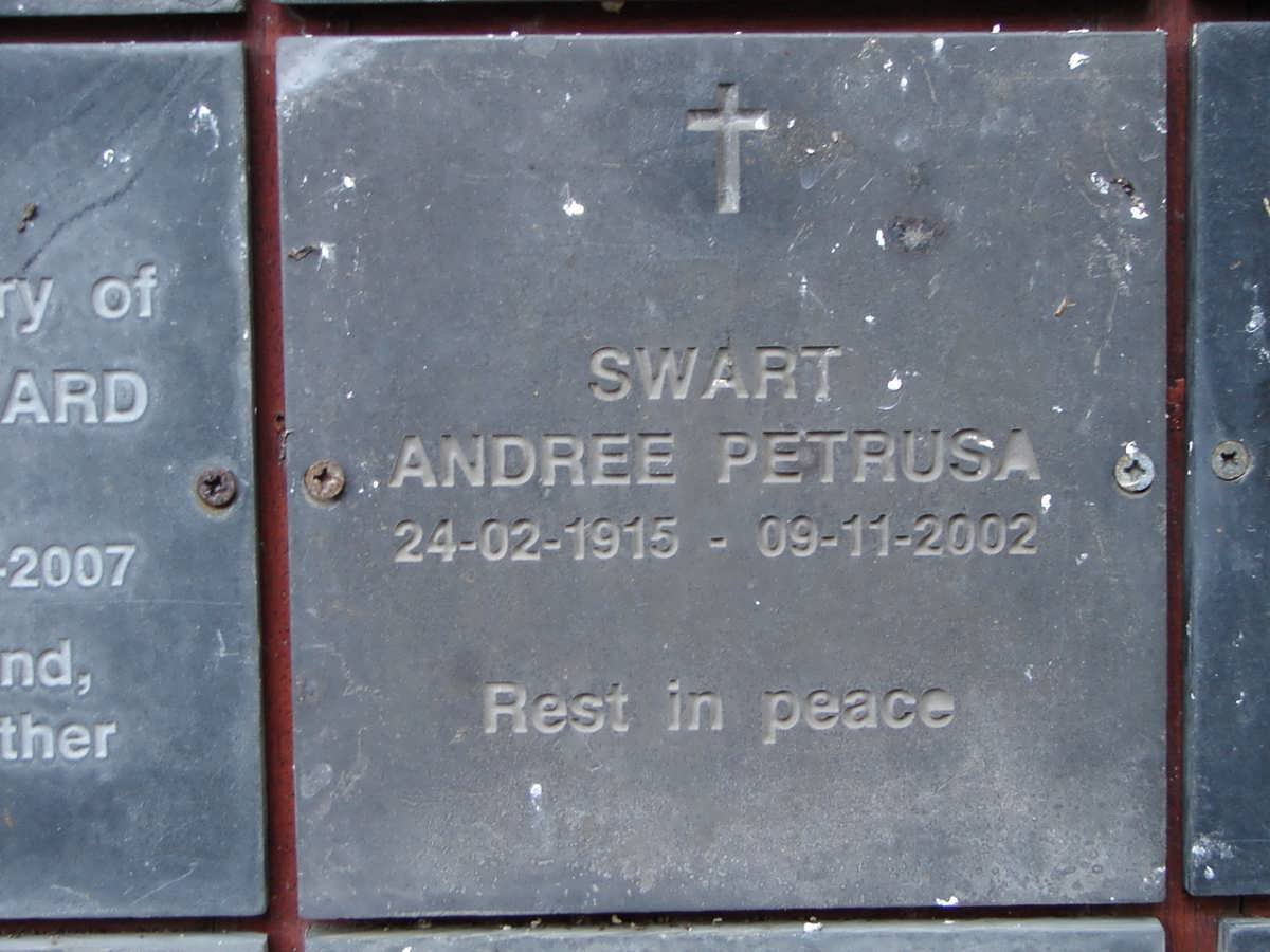 SWART Andree Petrusa 1915-2002