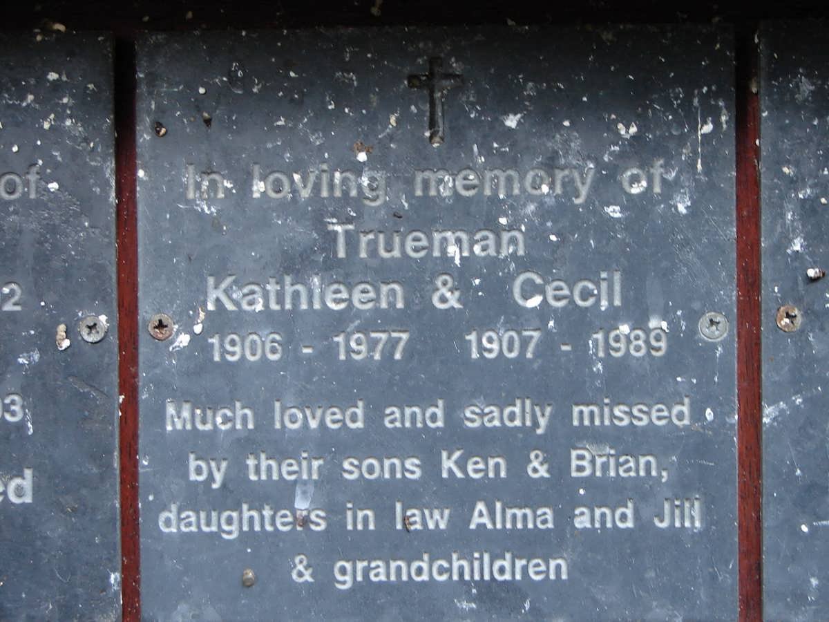 TRUEMAN Cecil 1907-1989 &amp; Kathleen 1906-1977