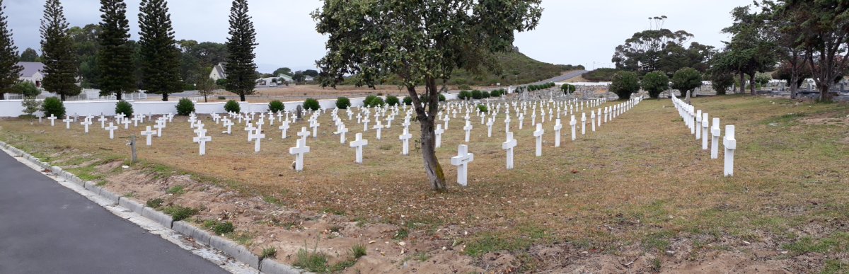 6. Old section, decayed headstones replaced with unmarked crosses