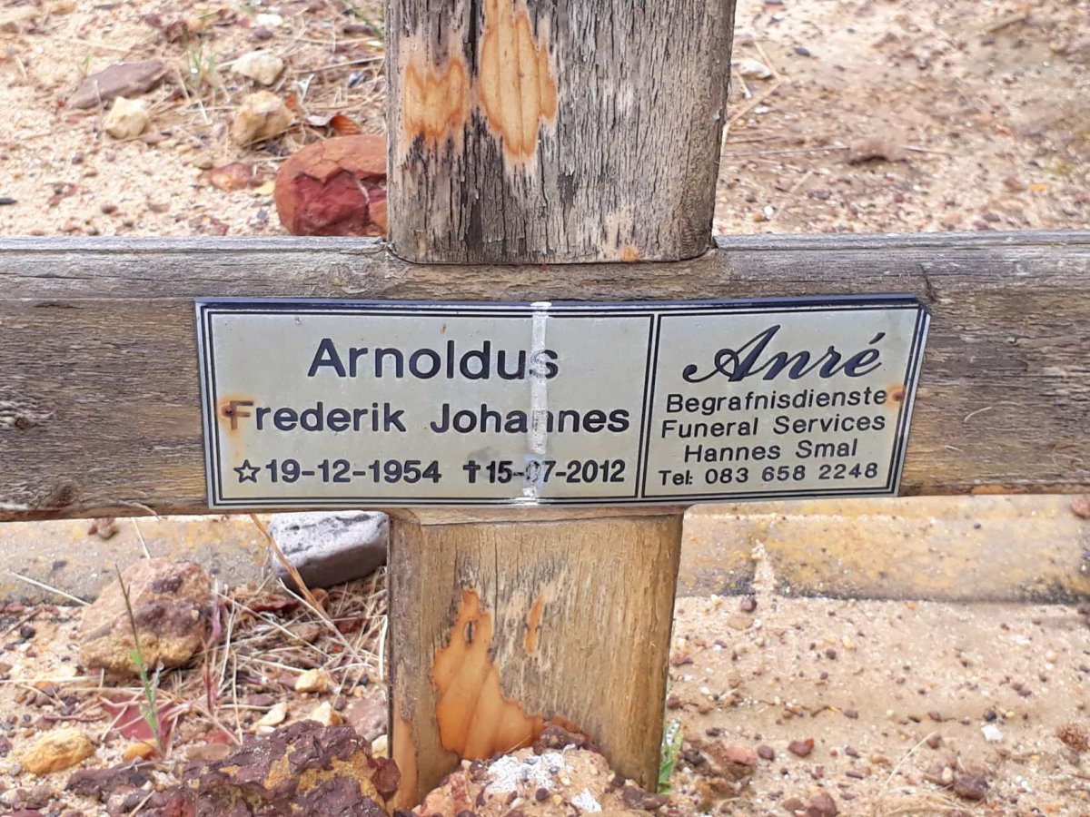 ARNOLDUS Frederik Johannes 1954-2012