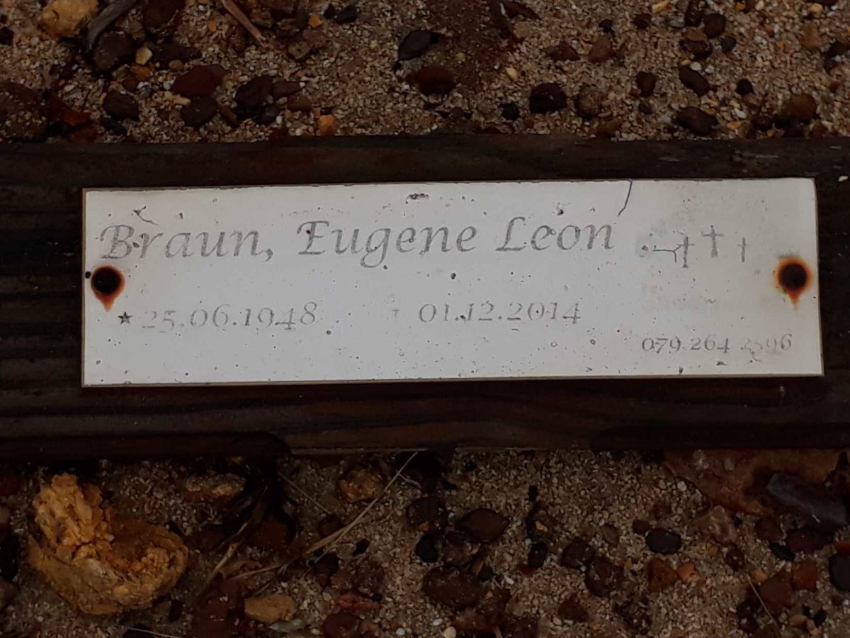 BRAUN Eugene Leon 1948-2014
