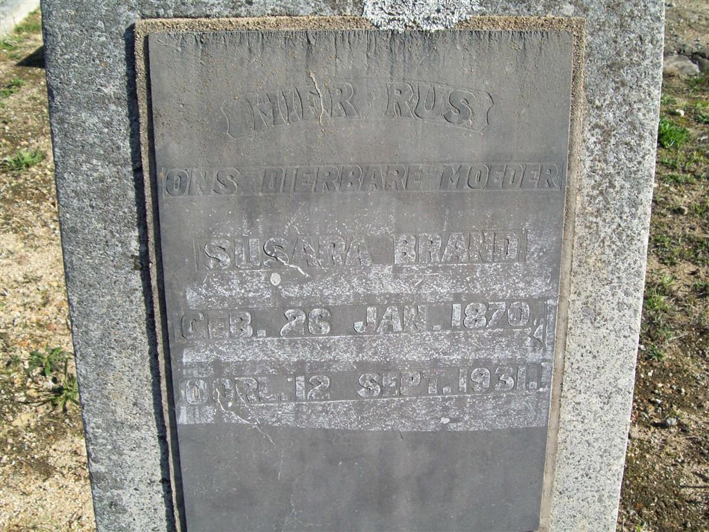 BRAND Susara 1870-1931