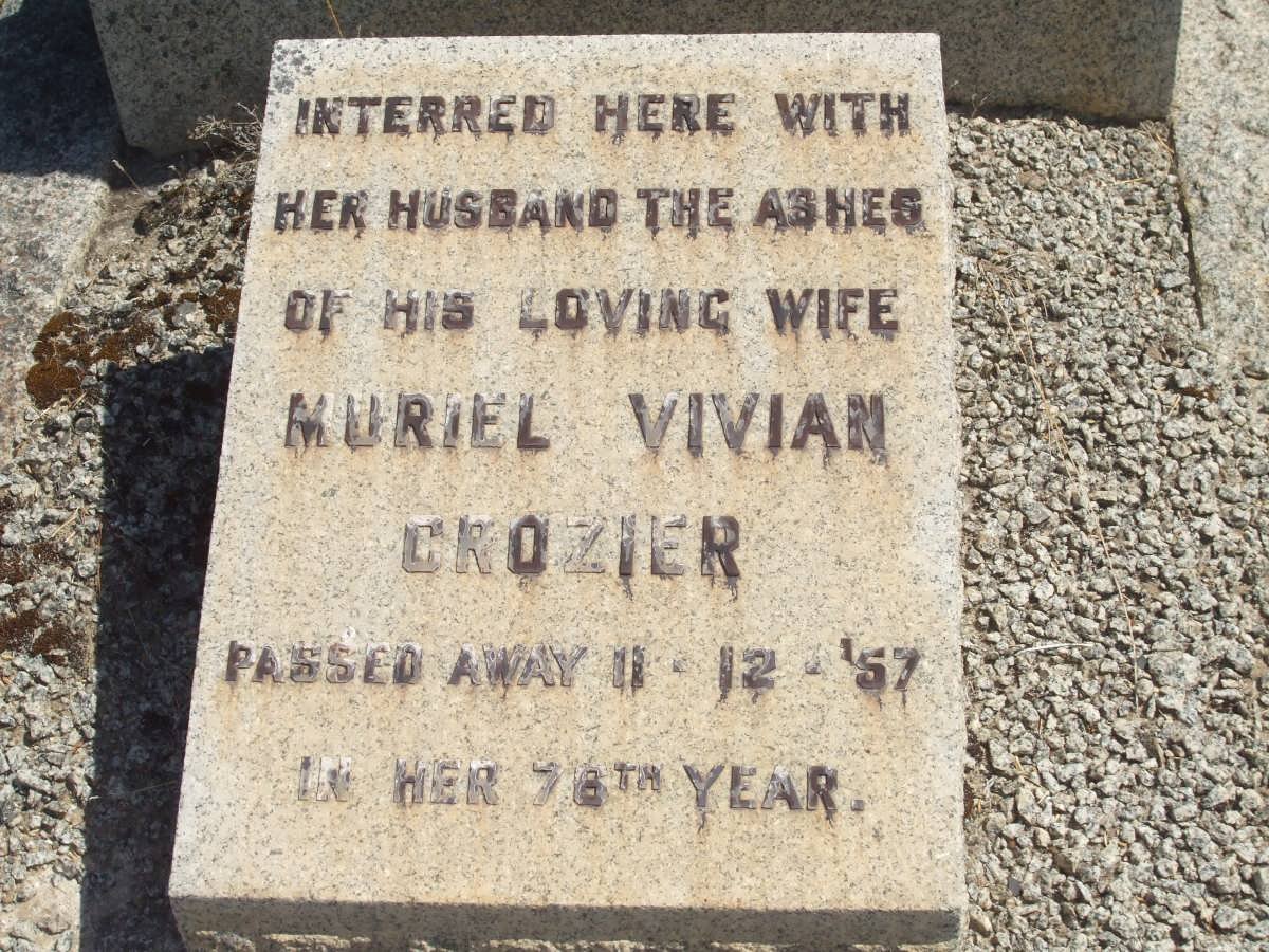 CROZIER Muriel Vivian -1957