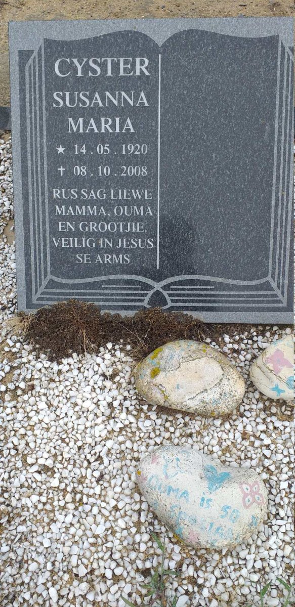 CYSTER Susanna Maria 1920-2008