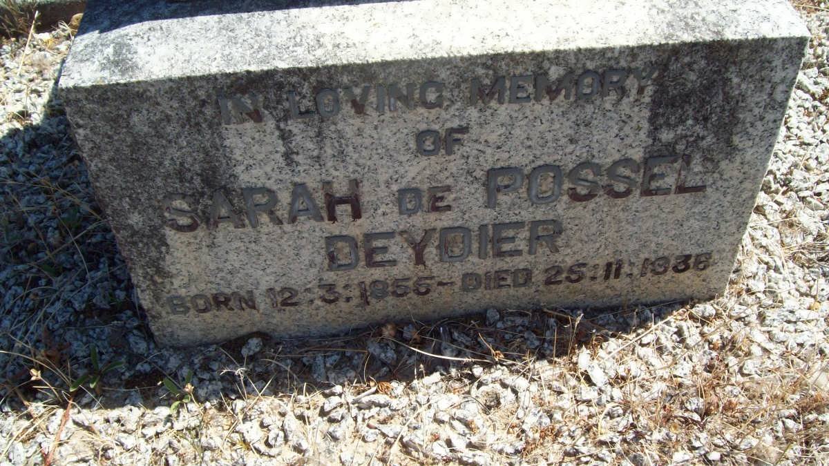 DEYDIER Auguste, de POSSEL -1930 &amp; Sarah 1855-1936