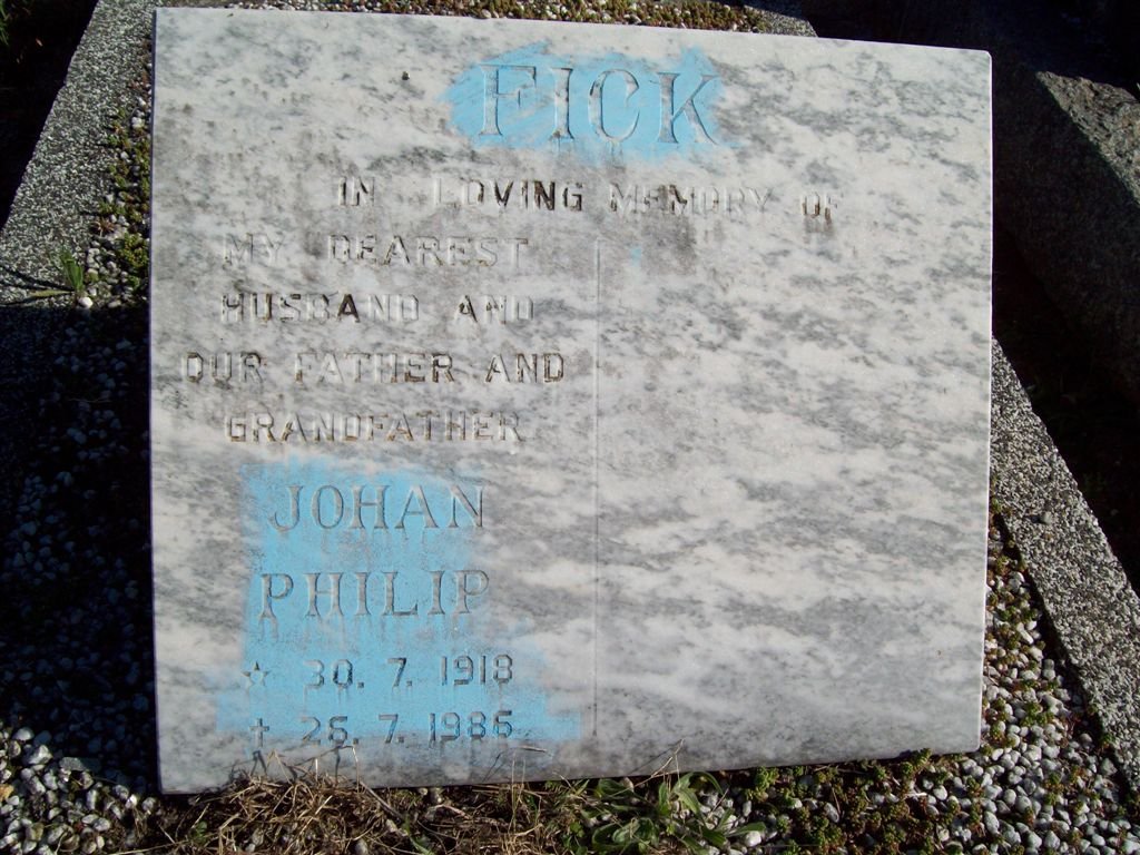 FICK Johan Philip 1918-1986