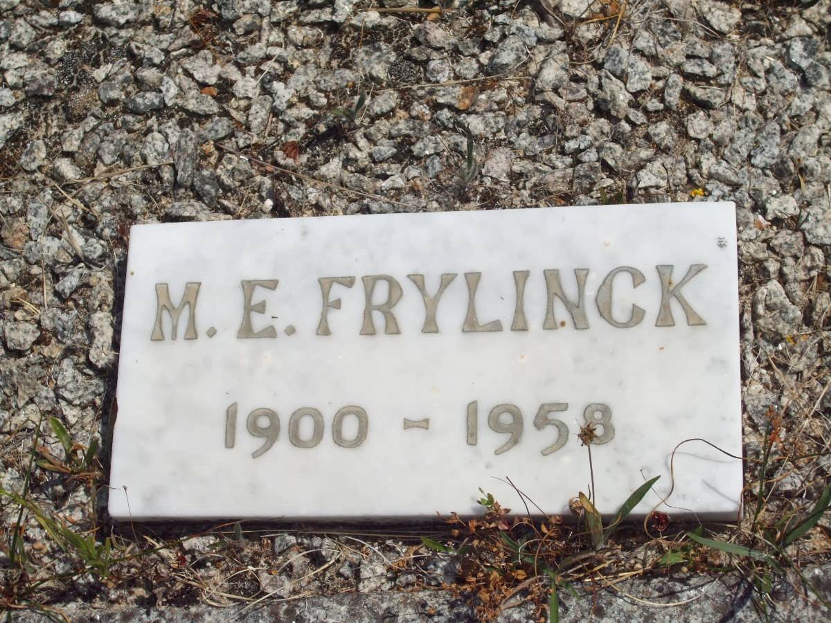 FRYLINCK M.E. 1900-1958