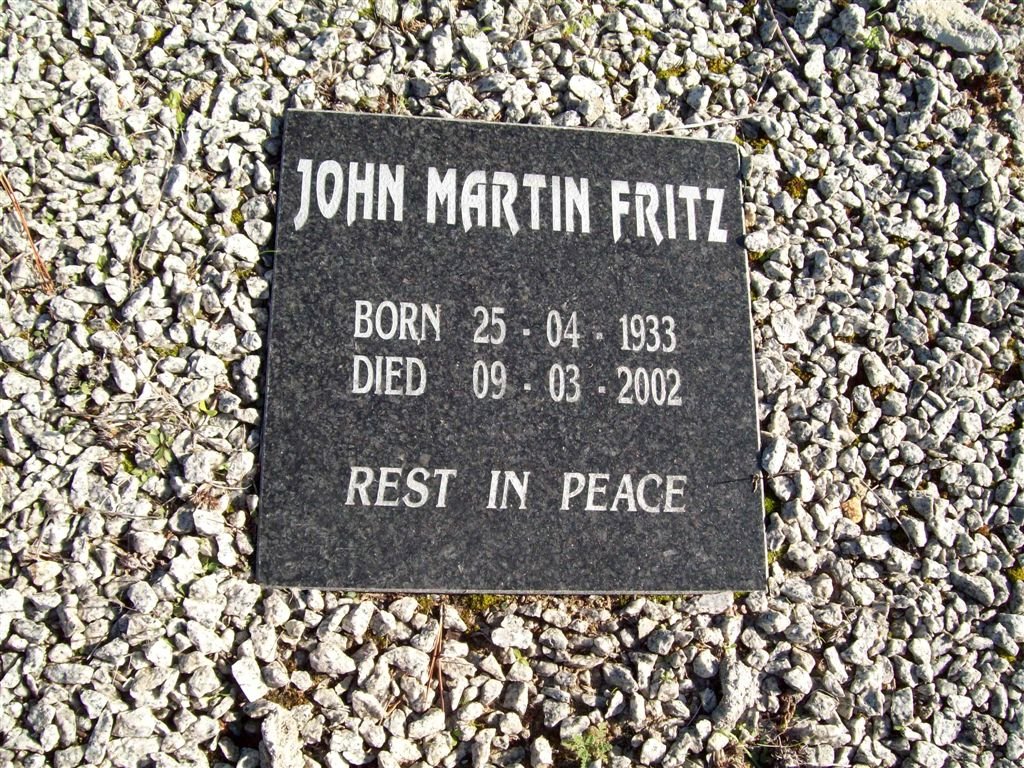 FRITZ John Martin 1933-2002