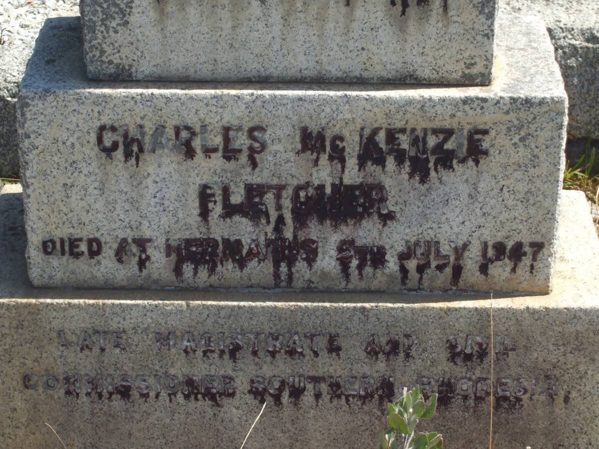 FLETCHER Charles McKenzie -1947