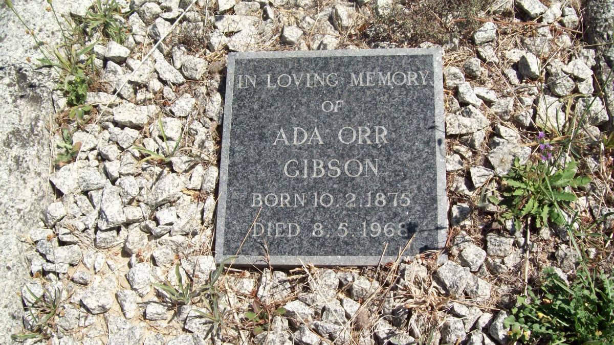 GIBSON Ada Orr 1875-1968