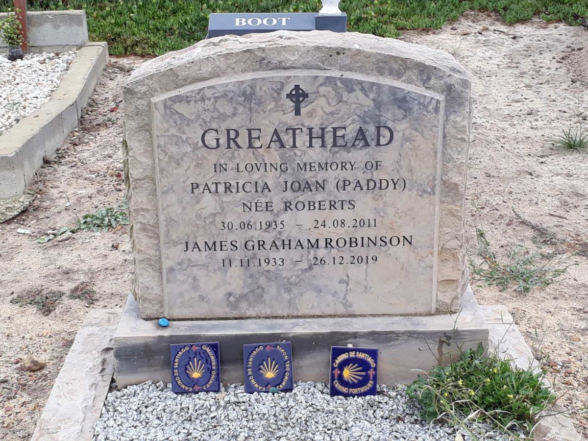 GREATHEAD James Graham Robinson 1933-2019 &amp; Patricia Joan ROBERTS 1935-2011
