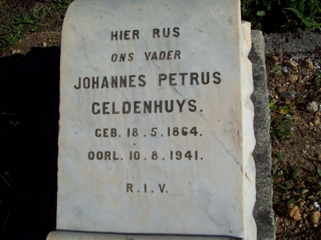 GELDENHUYS Johannes Petrus 1864-1941