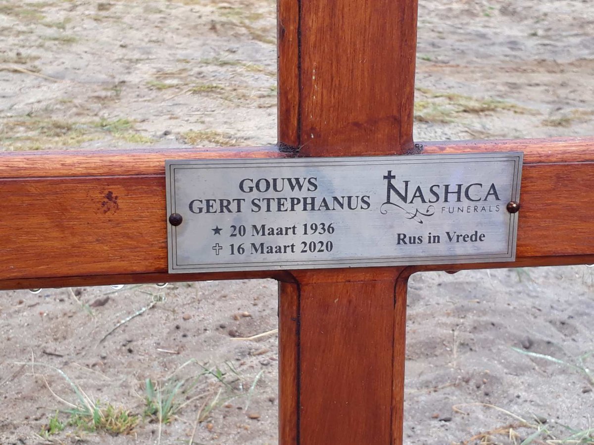 GOUWS Gert Stephanus 1936-2020