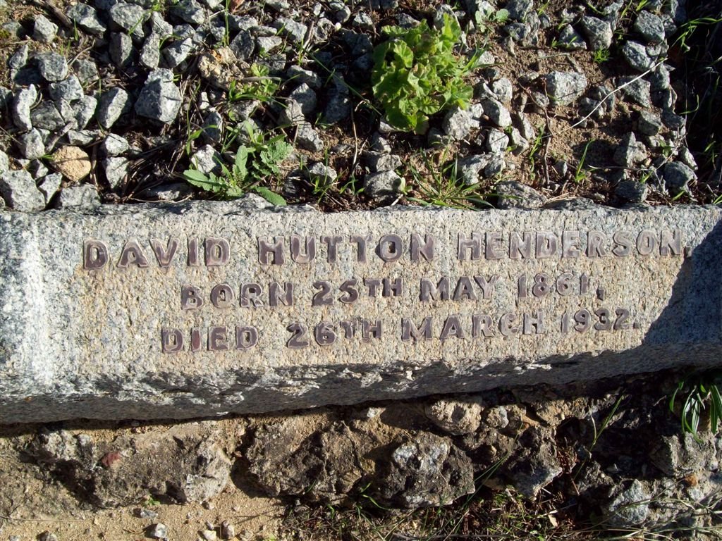 HENDERSON David Hutton 1861-1932