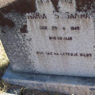 HUTTON Maria Susanna -1948