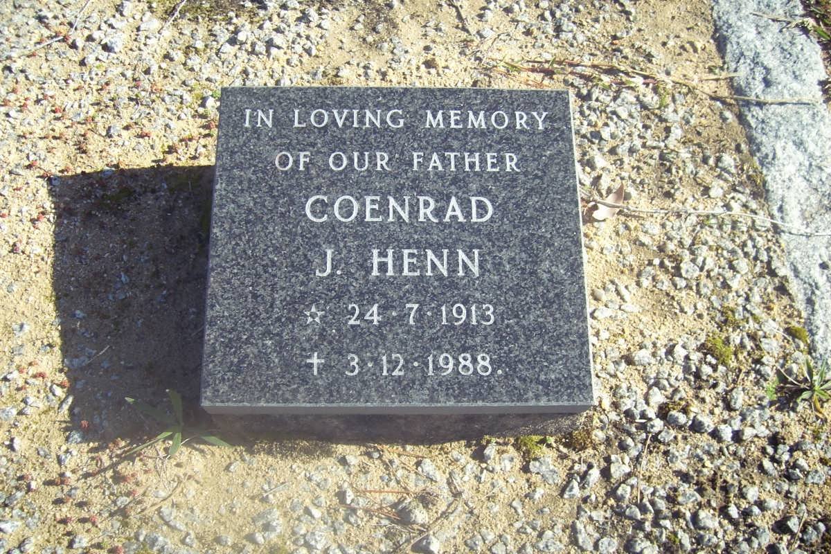 HENN Coenrad J. 1913-1988
