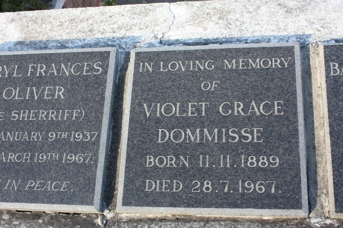 DOMMISSE Violet Grace 1889-1967