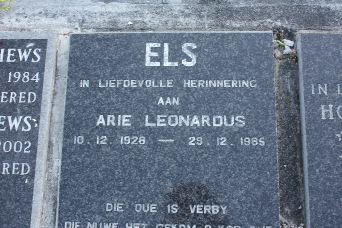 ELS Arie Leonardus 1928-1986