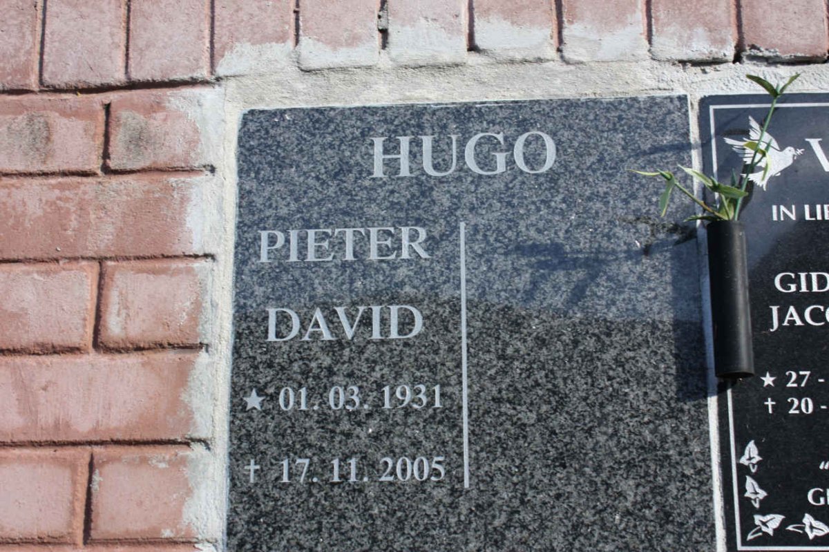 HUGO Pieter David 1931-2005