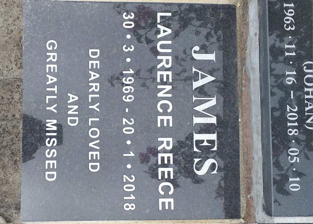 JAMES Laurence Reece 1969-2018