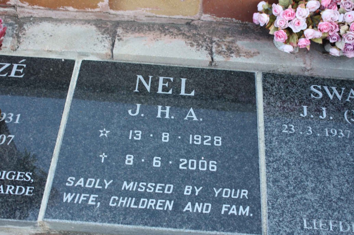 NEL J.H.A. 1928-2006