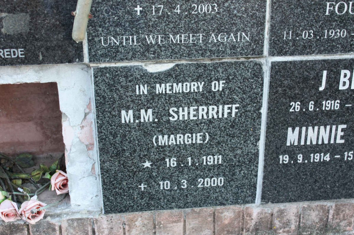 SHERRIFF M.M. 1911-2000