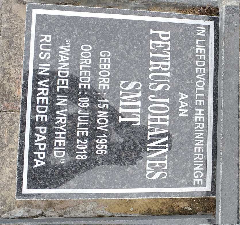 SMIT Petrus Johannes 1956-2018