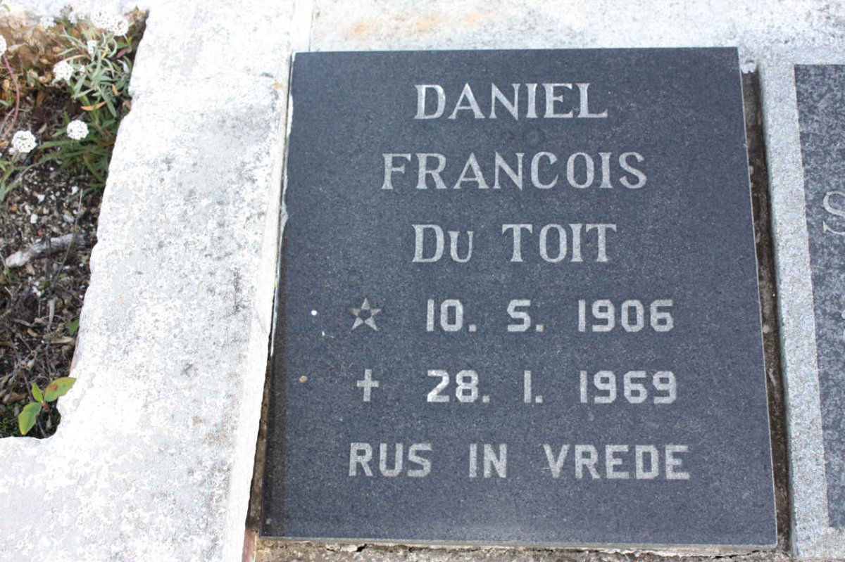 TOIT Daniel Francois, du 1906-1969