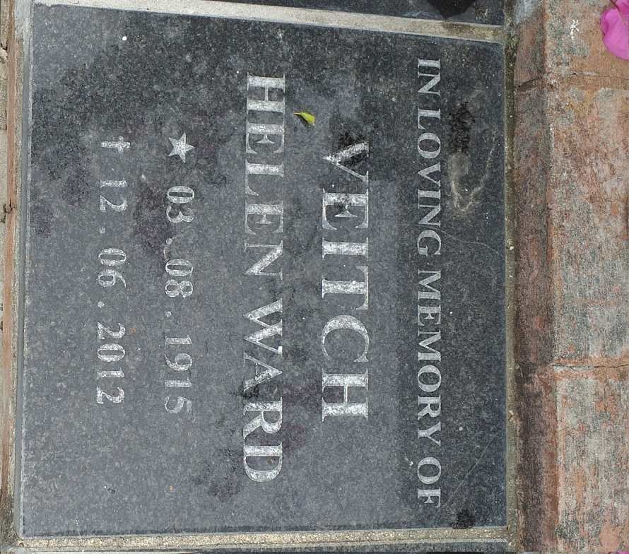 VEITCH Helen Ward 1915-2012
