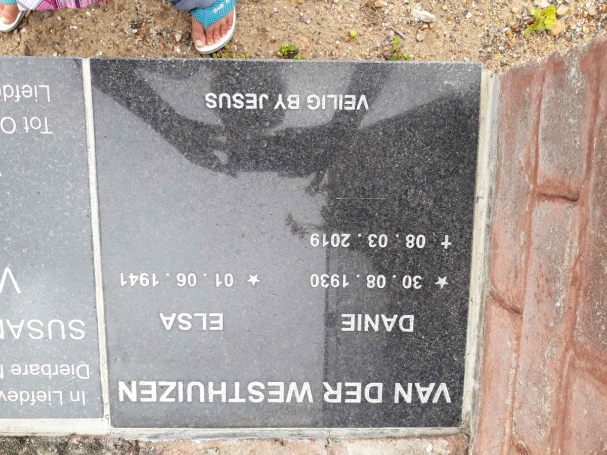 WESTHUIZEN Danie, van der 1930-2019 &amp; Elsa 1941-