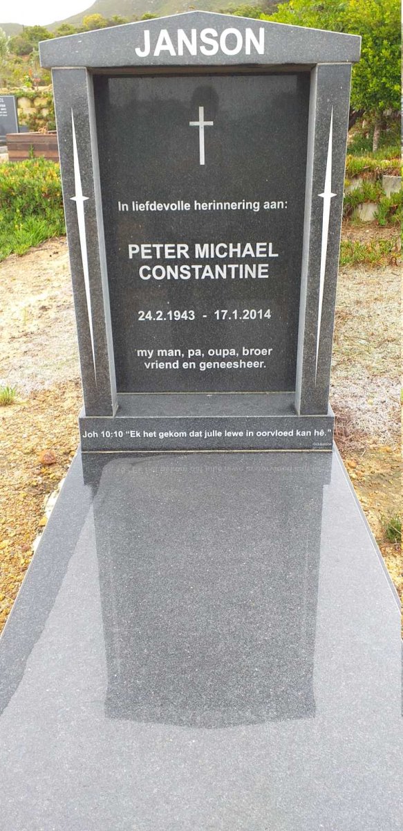 JANSON Peter Michael Constantine 1943-2014