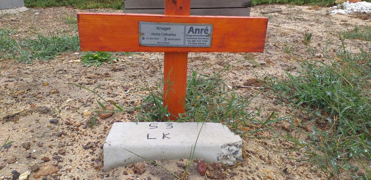 KRUGER Aletta Catharina 1937-2015