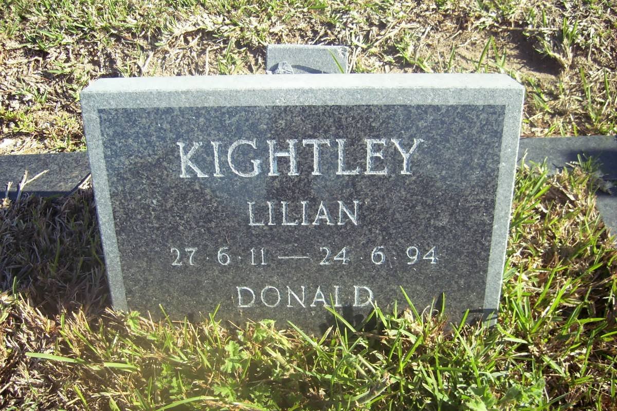 KIGHTLEY Lilian 1911-1994