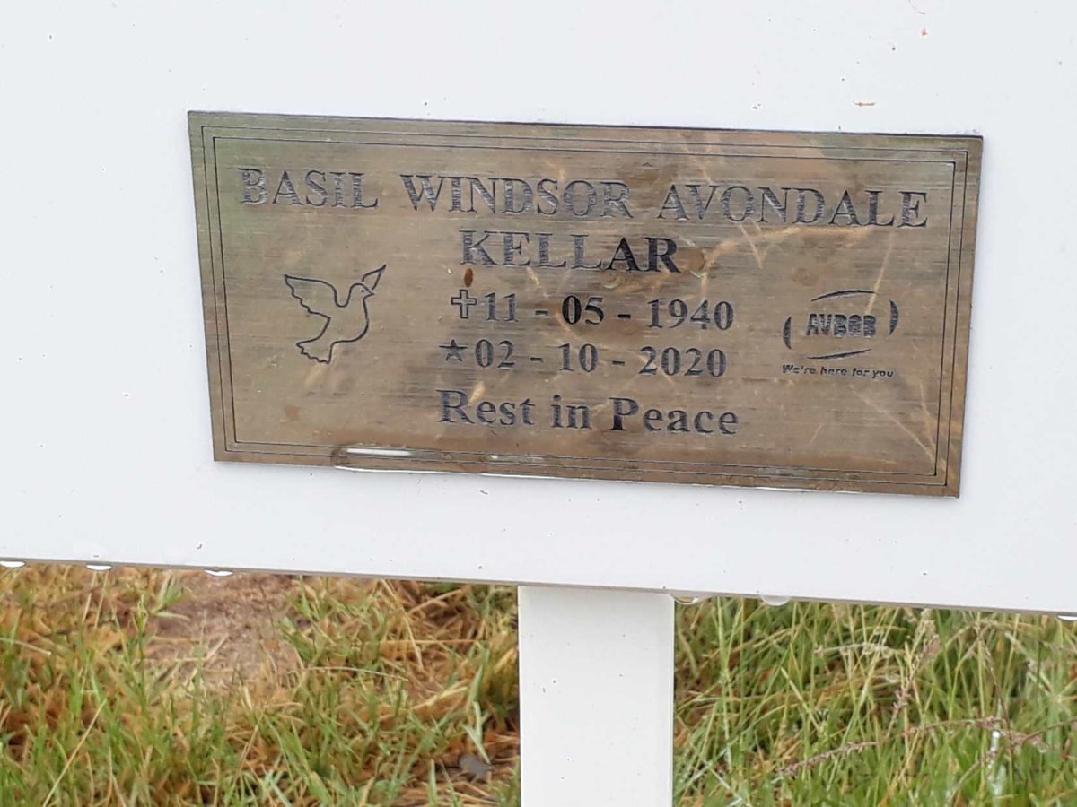 KELLAR Basil Windsor Avondale 1940-2020