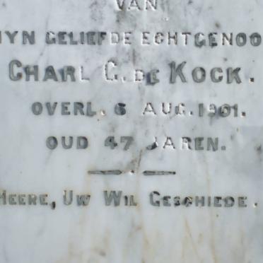 KOCK Charl G., de -1901